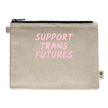Support Trans Futures Supportive Ally Rights - Hemp Carry All Pouch - natural - Front
