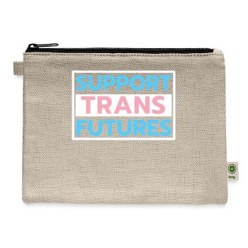 Support Trans Futures Supportive Ally Rights - Hemp Carry All Pouch - natural - Front