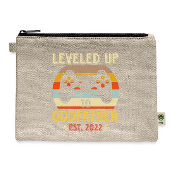 Leveled up to Godfather - Hemp Carry All Pouch - natural - Front