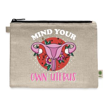 Feminist Women's Rights Female - Hemp Carry All Pouch - natural - Front