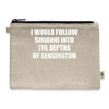 I would follow Sirianni into the depths of Kensing - Hemp Carry All Pouch - natural - Front