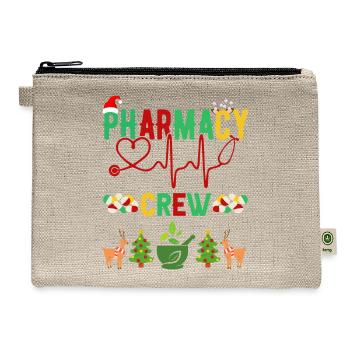 Christmas Pharmacy Crew - Hemp Carry All Pouch - natural - Front