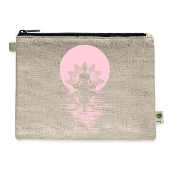 Yogi Yogini Health Meditation Outfits Girls Women - Hemp Carry All Pouch - natural - Front