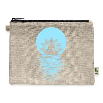 Yogi Yogini Health Meditation Outfits Girls Women - Hemp Carry All Pouch - natural - Front