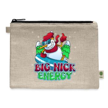 BIG NICK ENERGY SNOWMAN CHRISTMAS - Hemp Carry All Pouch - natural - Front