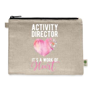 Activity Director Appreciation - Hemp Carry All Pouch - natural - Front
