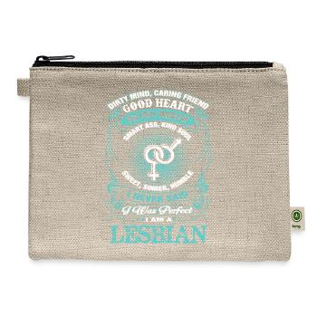 Dirty Mind, Caring Friend Good Heart Filthy Mouth - Hemp Carry All Pouch - natural - Front