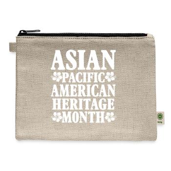 Asian Pacific American Heritage Month - Hemp Carry All Pouch - natural - Front