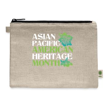 Asian Pacific American Heritage Month - Hemp Carry All Pouch - natural - Front