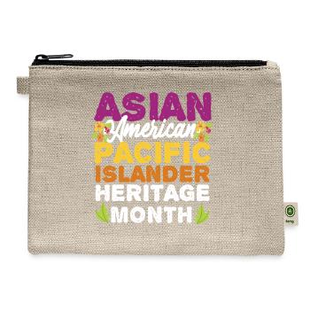 Asian Pacific Islander Heritage Month - Hemp Carry All Pouch - natural - Front