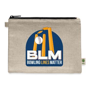 BLM Bowling Lines Matter - Hemp Carry All Pouch - natural - Front