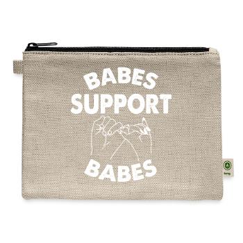 Babes Support Babes - Hemp Carry All Pouch - natural - Front