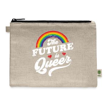 The Future Is Queer - Hemp Carry All Pouch - natural - Front