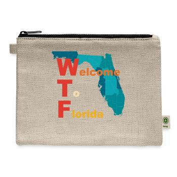 Welcome To Florida - Hemp Carry All Pouch - natural - Front