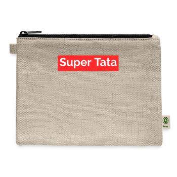 Tatay Cool Family Member Tagalog Filipino - Hemp Carry All Pouch - natural - Front