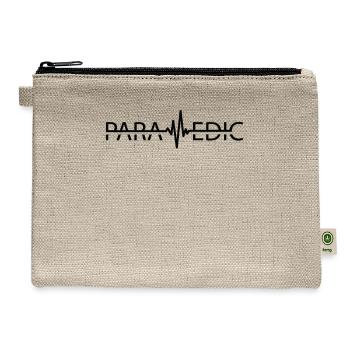 Paramedic Heartbeat - Hemp Carry All Pouch - natural - Front
