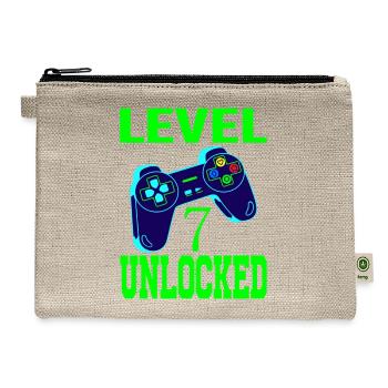 Level 7 Unlocked - Hemp Carry All Pouch - natural - Front