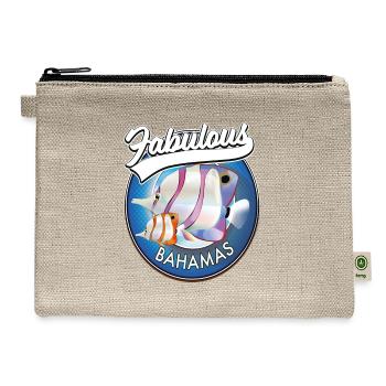 Bahamas Logo - Hemp Carry All Pouch - natural - Front