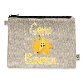 Gone Bananas - Hemp Carry All Pouch - natural - Front