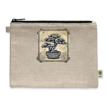 Bonsai tree bonsai-plants Vintage Bonsai-pots - Hemp Carry All Pouch - natural - Front