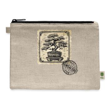 Bonsai-Dad Bonsai tree bonsai-plants Bonsai-Stamp - Hemp Carry All Pouch - natural - Front