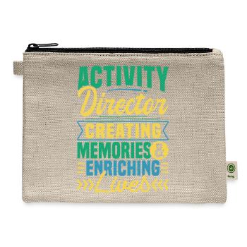 Activity Director Appreciation - Hemp Carry All Pouch - natural - Front