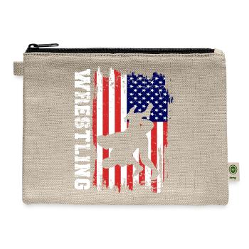 Wrestling - Hemp Carry All Pouch - natural - Front