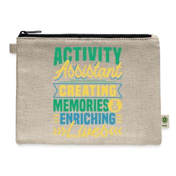 Activity Assistant Appreciation - Hemp Carry All Pouch - natural - Front