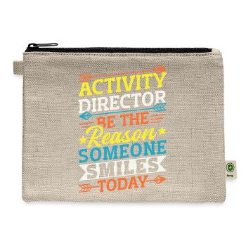 Activity Director Appreciation - Hemp Carry All Pouch - natural - Front