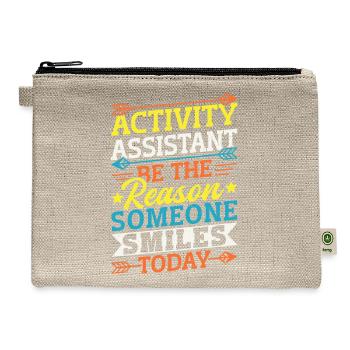 Activity Assistant Appreciation - Hemp Carry All Pouch - natural - Front