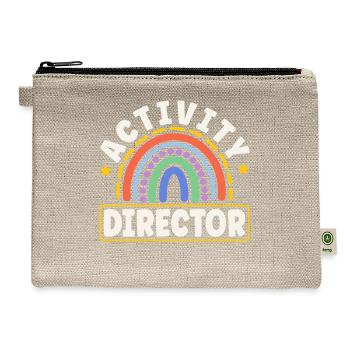 Activity Director Appreciation - Hemp Carry All Pouch - natural - Front