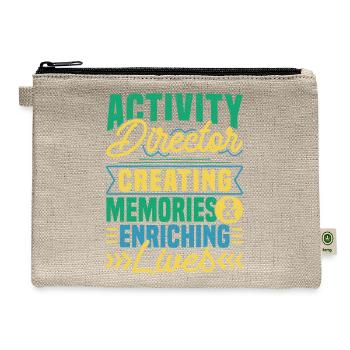 Activity Director Appreciation - Hemp Carry All Pouch - natural - Front