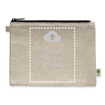 ORIGINAL ARTWORK - Hemp Carry All Pouch - natural - Front