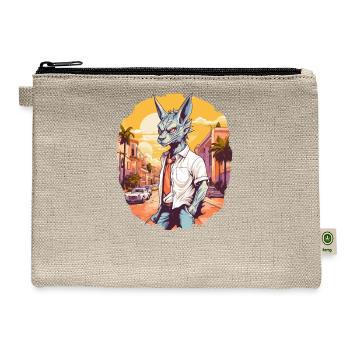 Cryptozoologists Chupacabra-cryptid Porto-Rico - Hemp Carry All Pouch - natural - Front