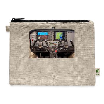 Dual Screen Flight Deck - Hemp Carry All Pouch - natural - Front