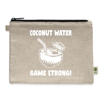 Coconut Water Game Strong - Hemp Carry All Pouch - natural - Front