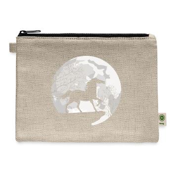 MOON HORSE DESIGN - Hemp Carry All Pouch - natural - Front