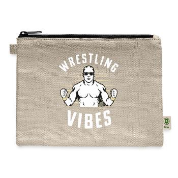 Wrestling Vibes - Hemp Carry All Pouch - natural - Front