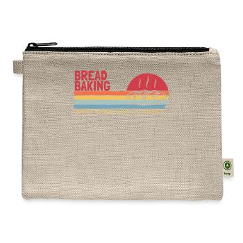 Bread Baking more than a Hobby Bread Maker Lover - Hemp Carry All Pouch - natural - Front