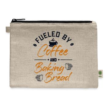 Fueled by Coffee and Baking Bread Bread Dough - Hemp Carry All Pouch - natural - Front