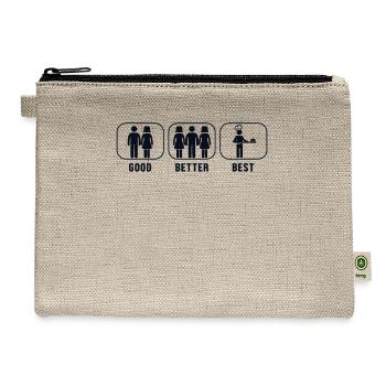 Good Better Best Bread Baking Bread Maker Lover - Hemp Carry All Pouch - natural - Front