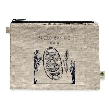 Bread Baking Chinese Hanzi Bread Maker Lover - Hemp Carry All Pouch - natural - Front