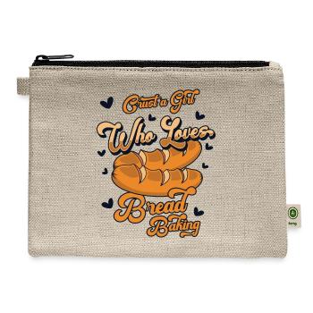 Girl Who Loves Bread Baking Bread Maker Lover - Hemp Carry All Pouch - natural - Front