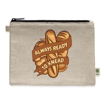 Always Ready To Knead Bread Maker Bread Dough - Hemp Carry All Pouch - natural - Front