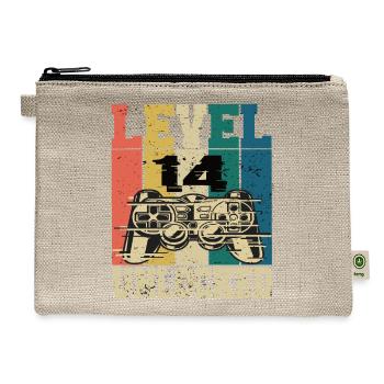 Level 14 Unlocked - Hemp Carry All Pouch - natural - Front