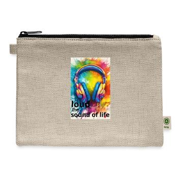 sound of life - Hemp Carry All Pouch - natural - Front