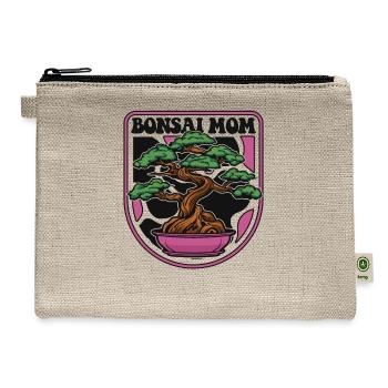 Bonsai Mom Indoor Bonsai Bonsai Pots Penjing - Hemp Carry All Pouch - natural - Front