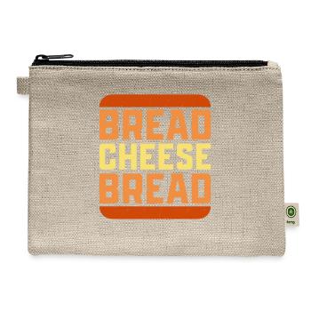 Bread Cheese Bread Sandwich Grilled Cheese - Hemp Carry All Pouch - natural - Front