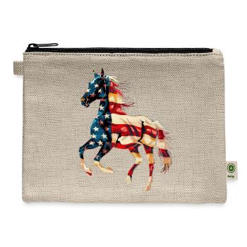 Horse - Hemp Carry All Pouch - natural - Front
