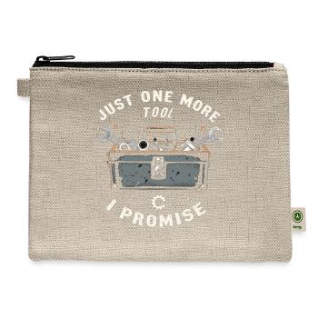 Just One More I Calfunter Craftsmanship - Hemp Carry All Pouch - natural - Front